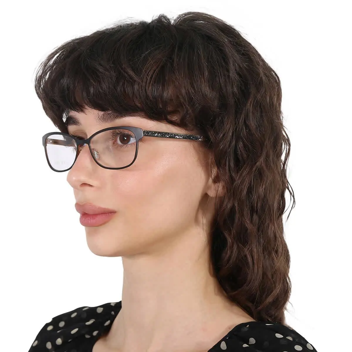 Jimmy Choo Demo Rectangular Ladies Eyeglasses JC203 0003 54 JC203 0003 54