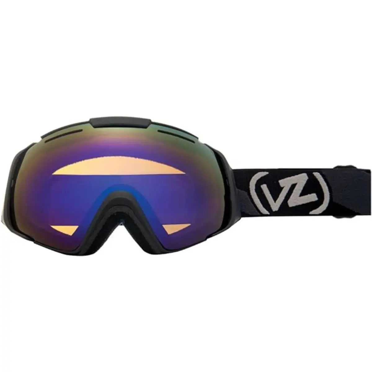 Vonzipper Adult El Kabong Snow Black Satin/astro Chrome One Size Goggles