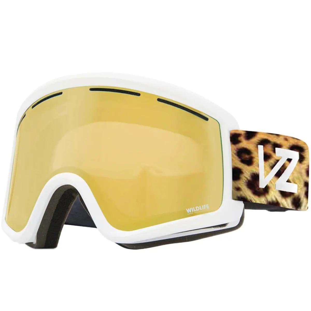 Vonzipper Adult Cleaver Snow White Metal/gold Chrome One Size Goggles