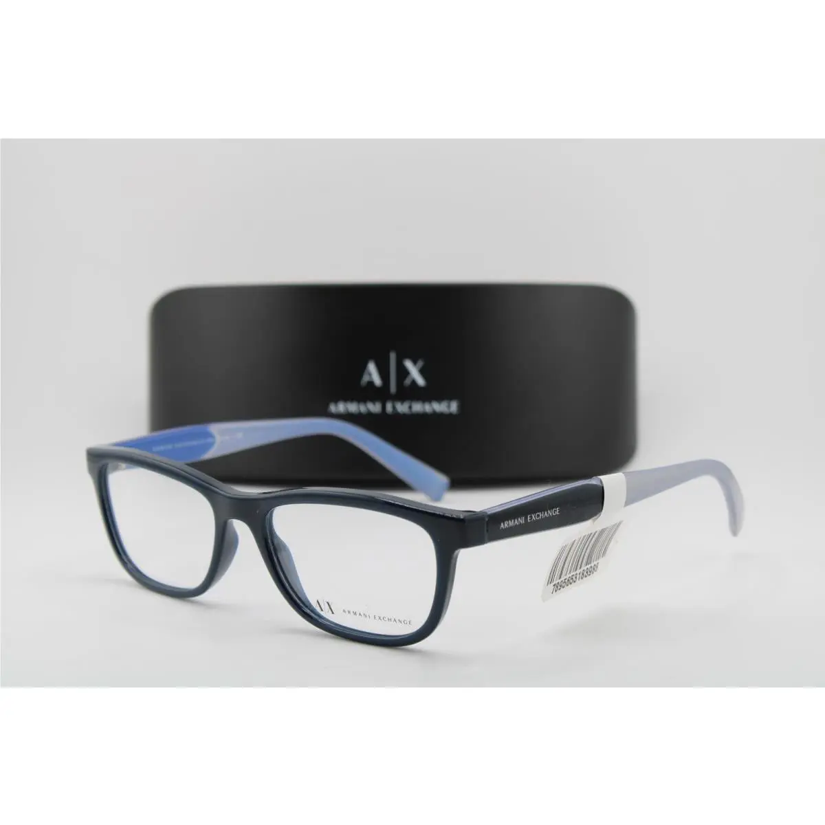 Armani Exchange AX 3068 8302 Blue Glitter Frames Eyeglasses 52-16