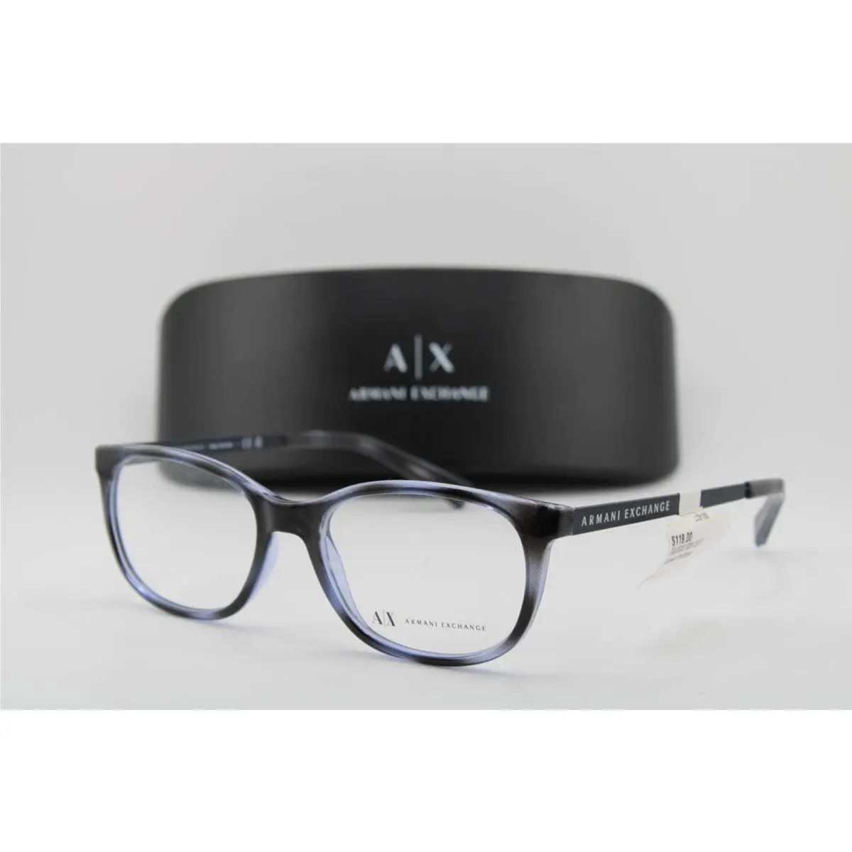 Armani Exchange AX 3005 8206 Gray Navy Frames Eyeglasses 52-17