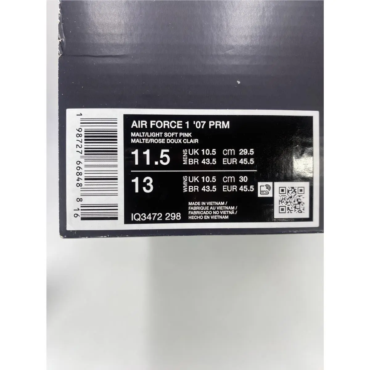 Nike shoes - Nike Air Force 1 - Air Force - IQ3472-298 - Malt/Light Soft Pink (UPC: 198727668488) 8