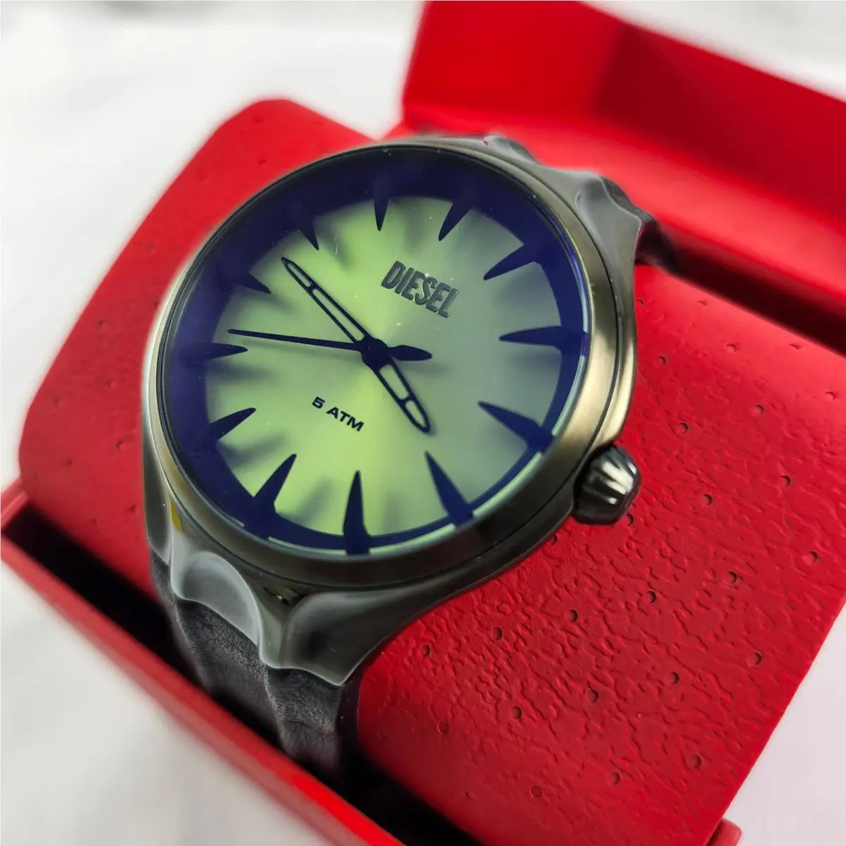 Diesel Streamline Olive Green Black Mens Watch DZ2218