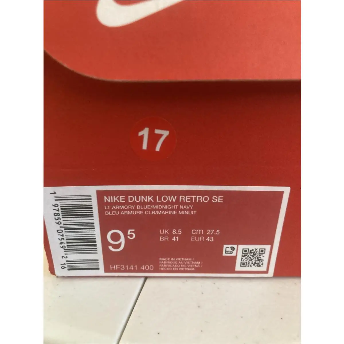 Nike shoes - Nike Dunk Low - Dunk Low - HF3141-400 - Blue 11