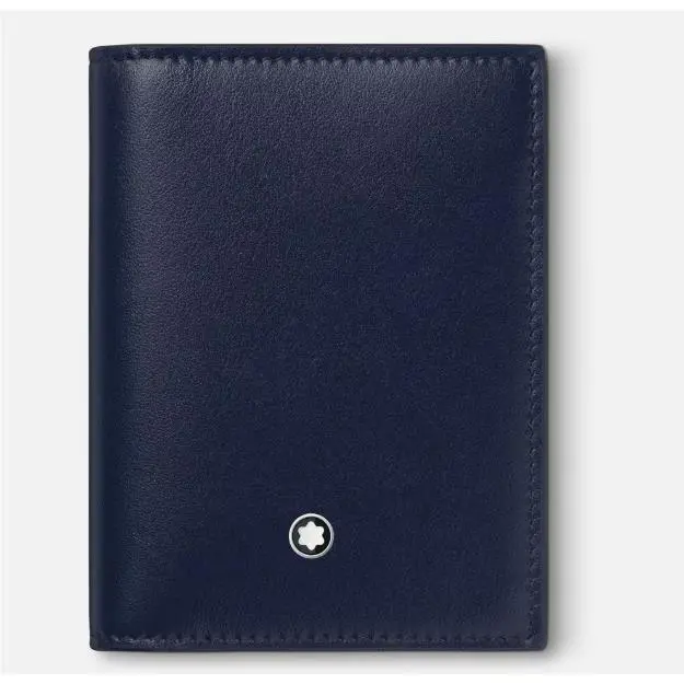 Montblanc Meisterstück 4cc Card/business Card Wallet Ink Blue 131693