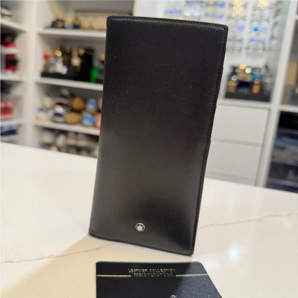 Montblanc - Black Leather Bifold Wallet