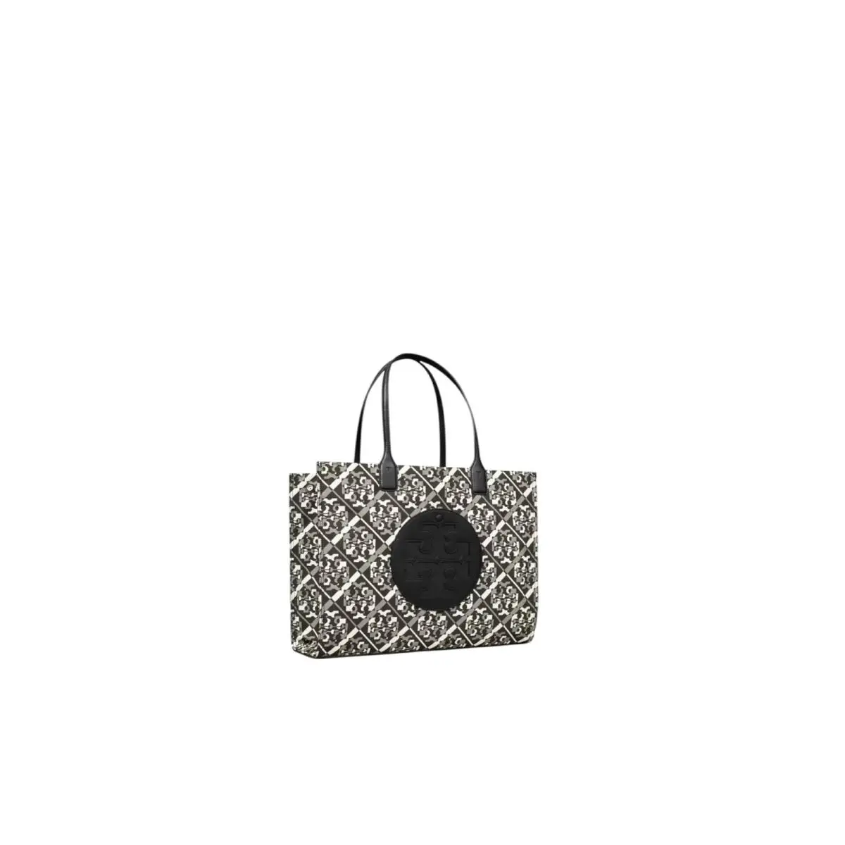 Tory Burch Large Ella Shoulder Tote Bag Prismatic Logo