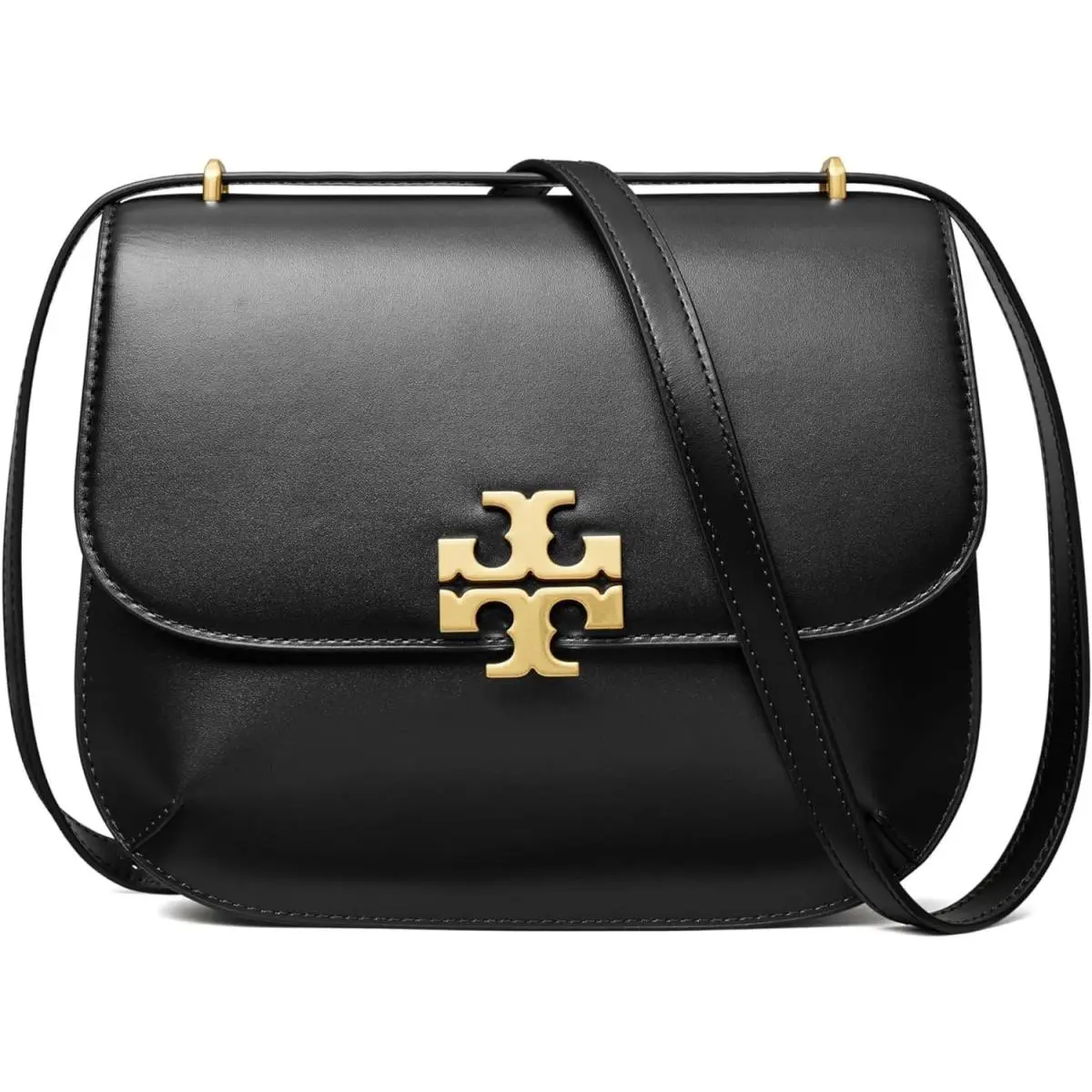 Tory Burch Women`s Eleanor Slim Saddlebag Black One Size