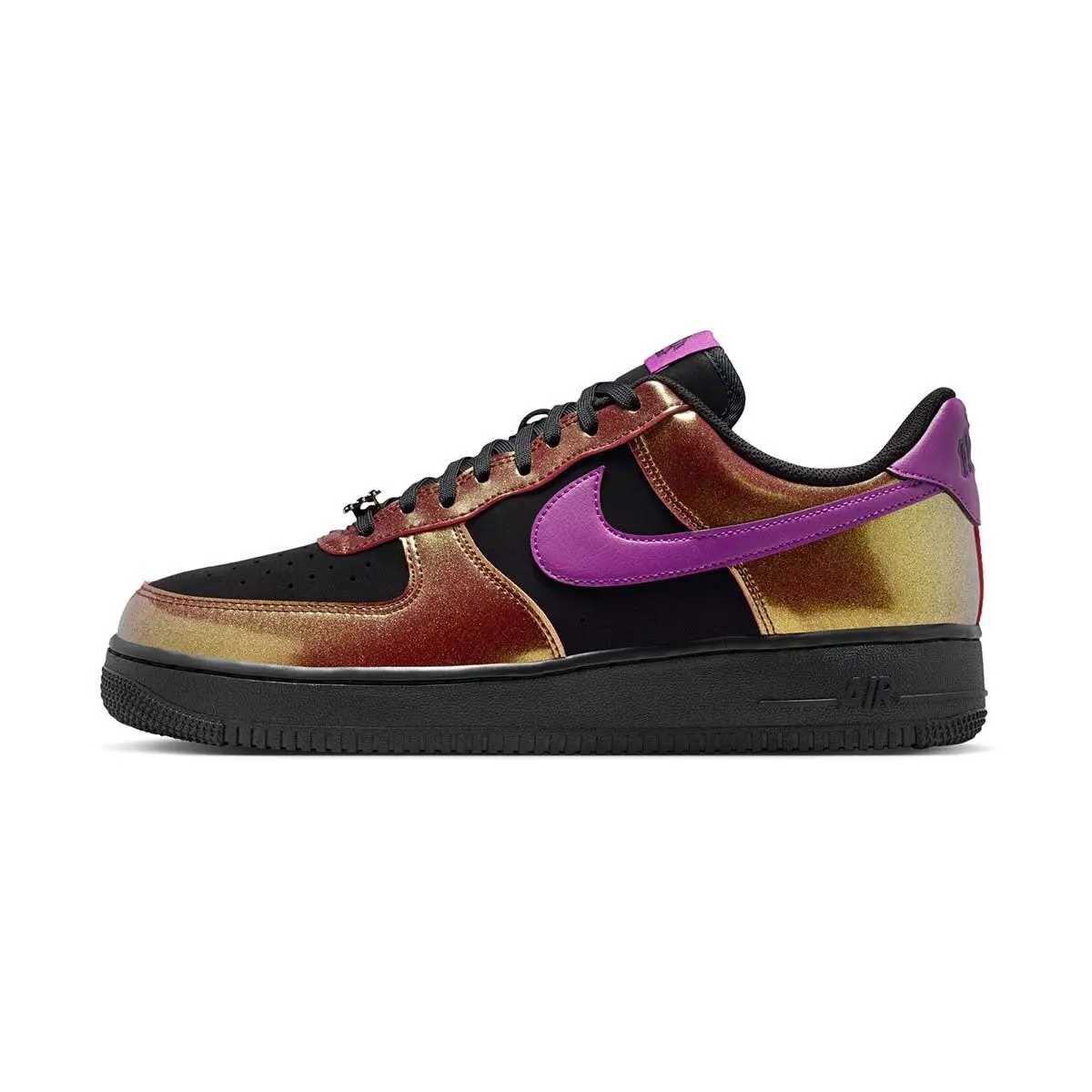 Mens Nike Air Force 1 07 LV8_BLACK/BOLD Berry IB6843-002-SIZE 14 - BLACK/BOLD BERRY