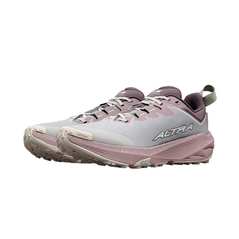 Altra Women`s Experience Wild 3+ Trail Running Shoe - Flint Grey Pearl - 8.0