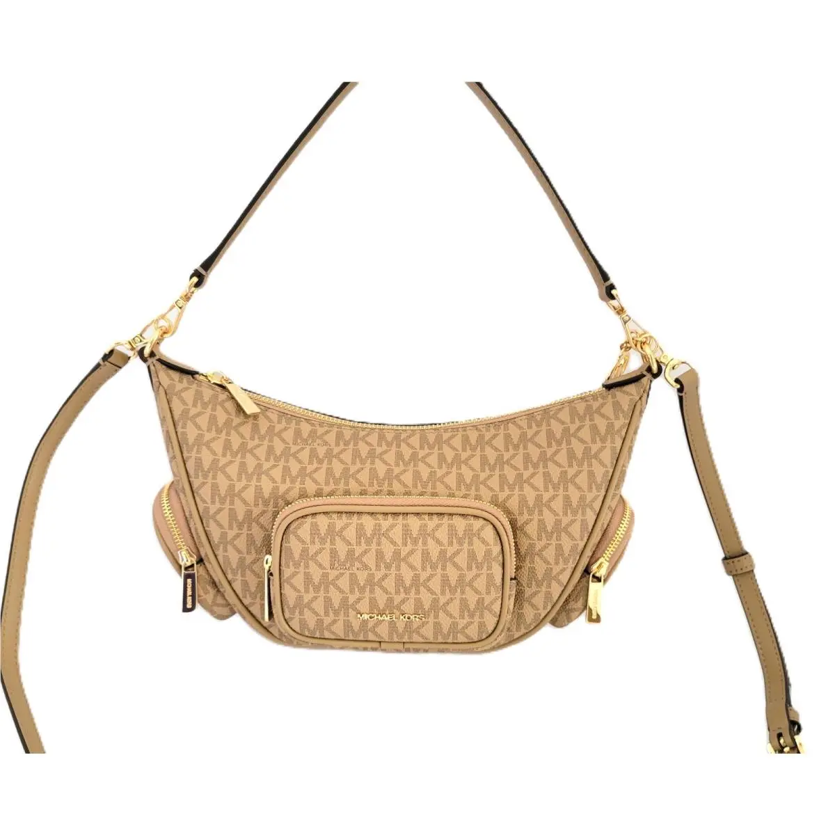 Merritt Small Convertible Pocket Crossbody Shoulder Bag MK Camel by Michael Kors