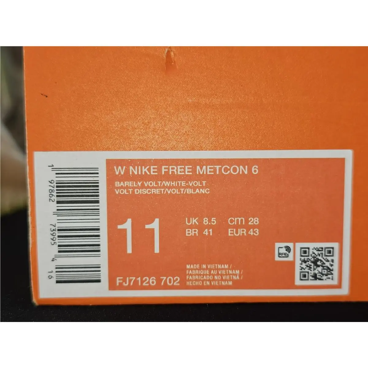 Nike shoes - Nike Free Metcon - Free Metcon - FJ7126 702 - Barely Volt/White-Volt (UPC: 197862772456) 11