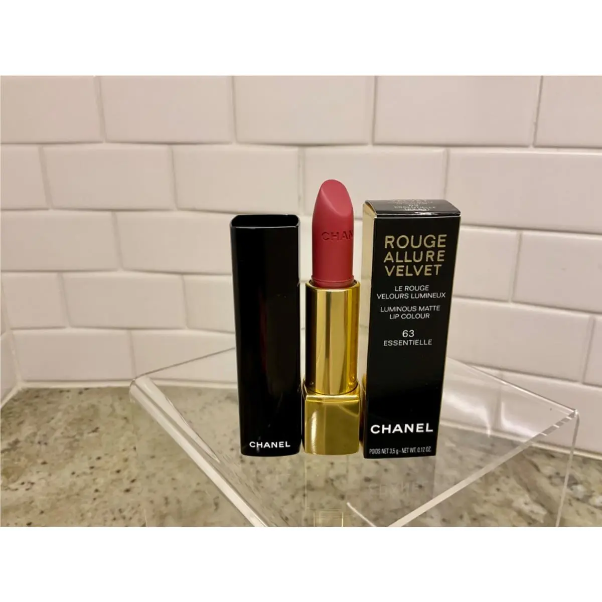 Rouge Allure Velvet Luminous Matte Lipstick Pick Your Color 63 ESSENTIELLE by Chanel