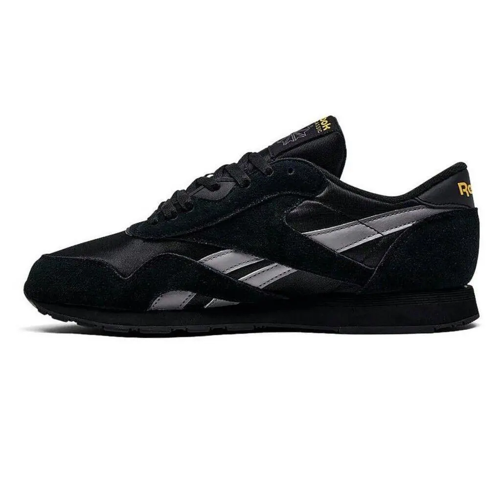 Reebok shoes - Reebok Classic Nylon - Classic Nylon - Black, Manufacturer: Black/Grey/Yellow 9