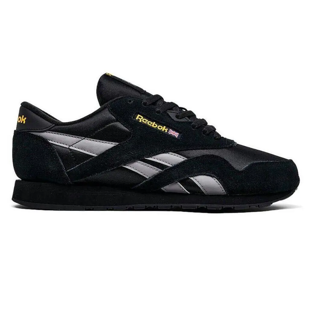 Reebok shoes - Reebok Classic Nylon - Classic Nylon - Black, Manufacturer: Black/Grey/Yellow 6