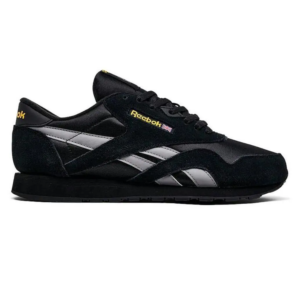 Reebok shoes - Reebok Classic Nylon - Classic Nylon - Black, Manufacturer: Black/Grey/Yellow 35