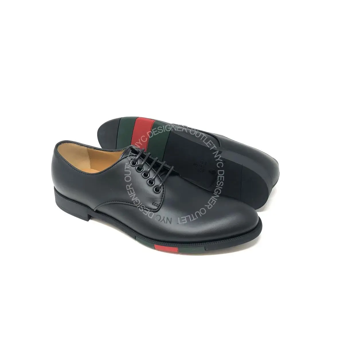 Gucci Mens Black Leather Oxfords Sizes 7 10 11 Gucci