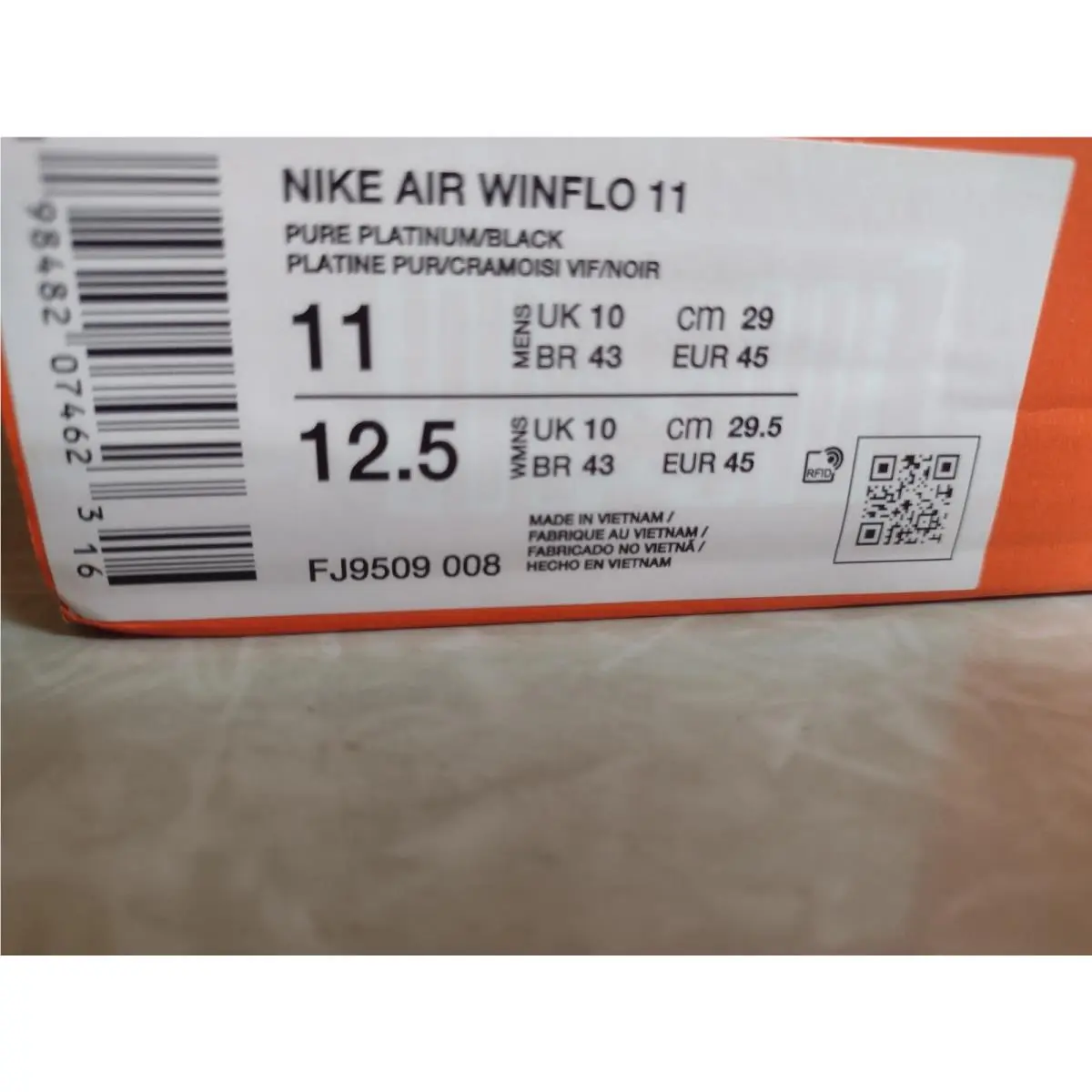 Nike shoes - Nike Air Winflo - Air Winflo - FJ9509 008 - Pure Platinum/Black (UPC: 198482089245) 8