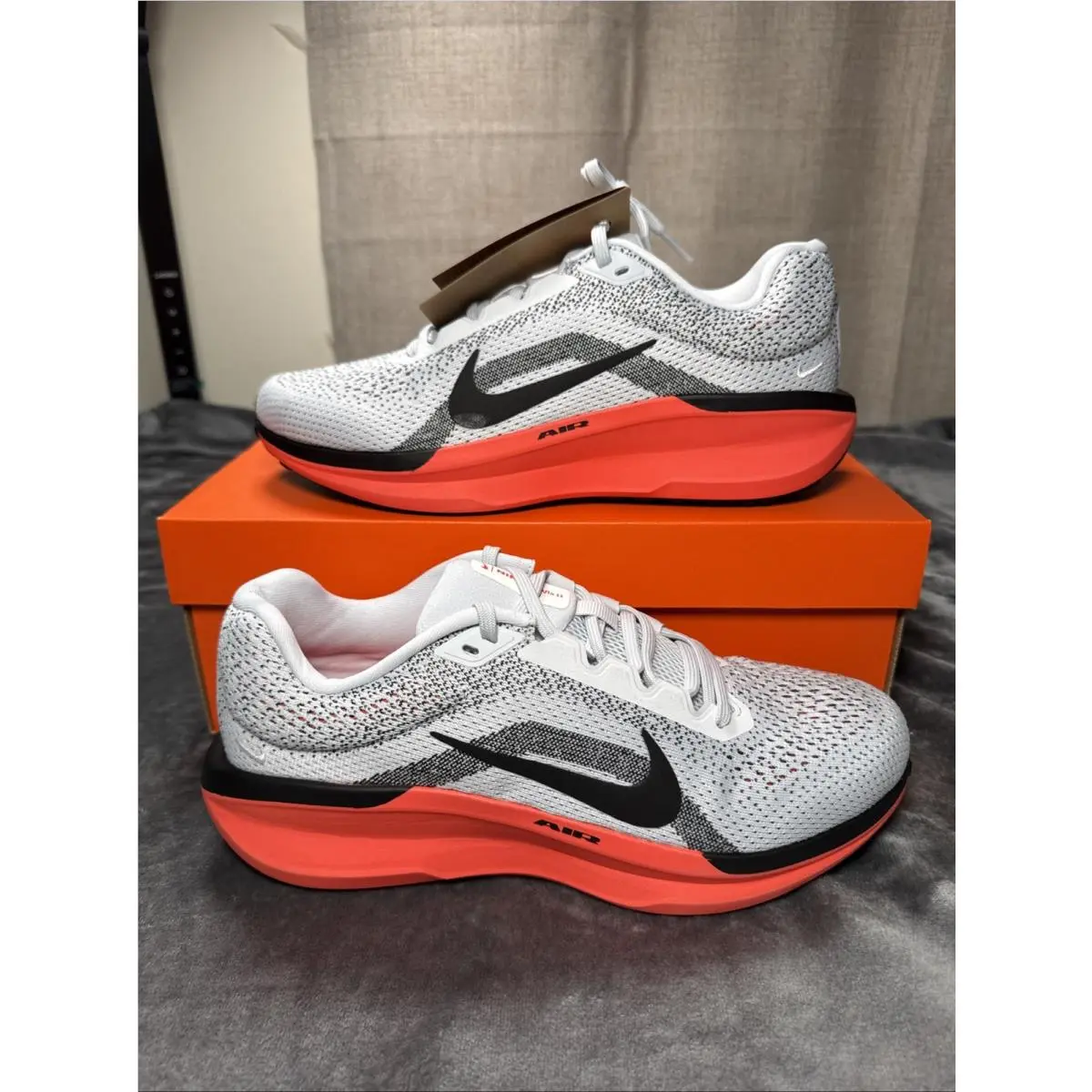 Nike Air Winflo 11 Shoes Mens Size 9 Pure Platinum Running Sneakers FJ9509 008