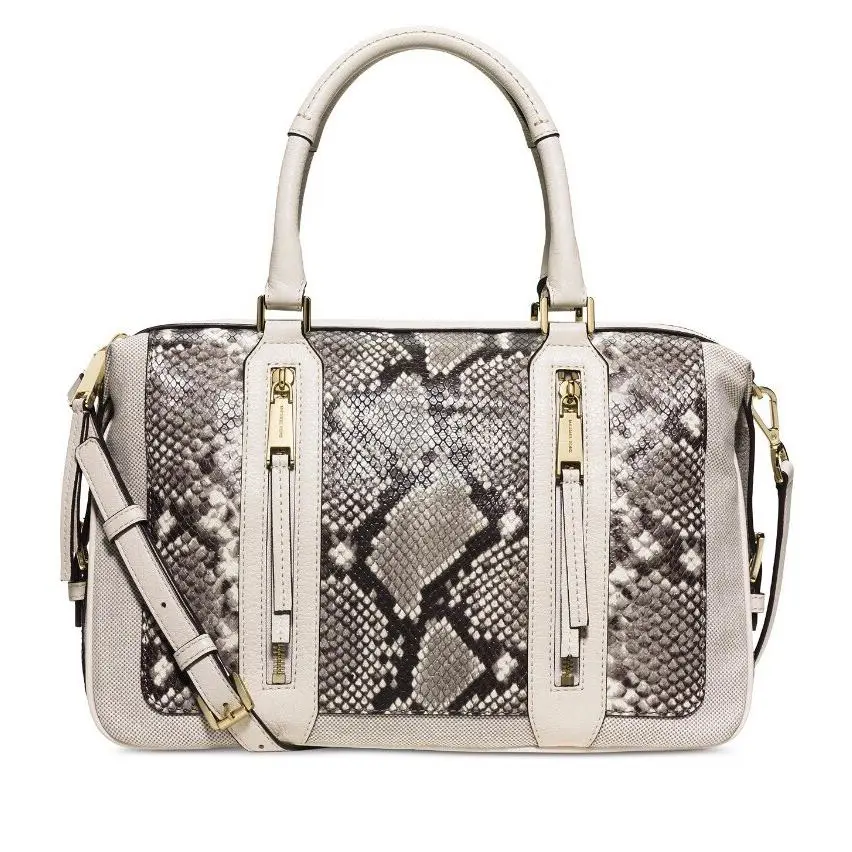 Kors Julia Small Satchel Convertible Shoulder Ecru