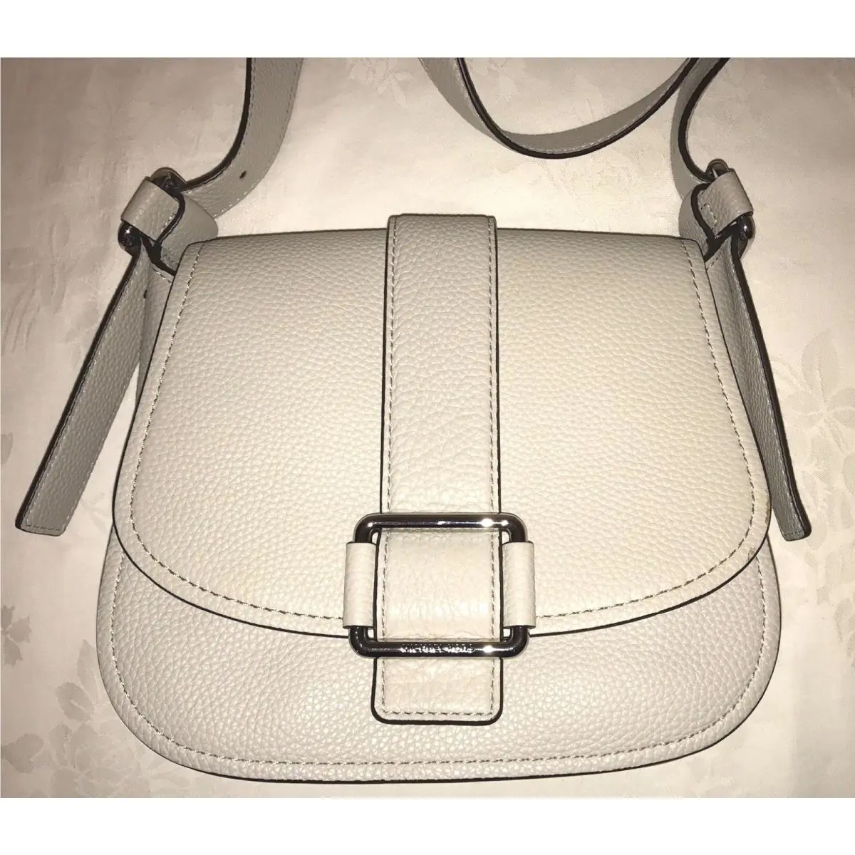 Kors Medium Maxine Grey Saddle Shoulder Bag