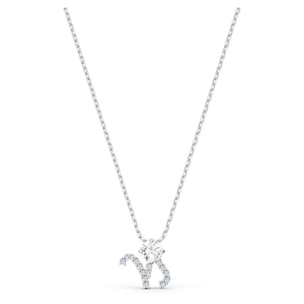 All Zodiac Symbols Pendant Necklace Jewelry Collection Clear Crystals Capricorn: Dec - Jan by Swarovski