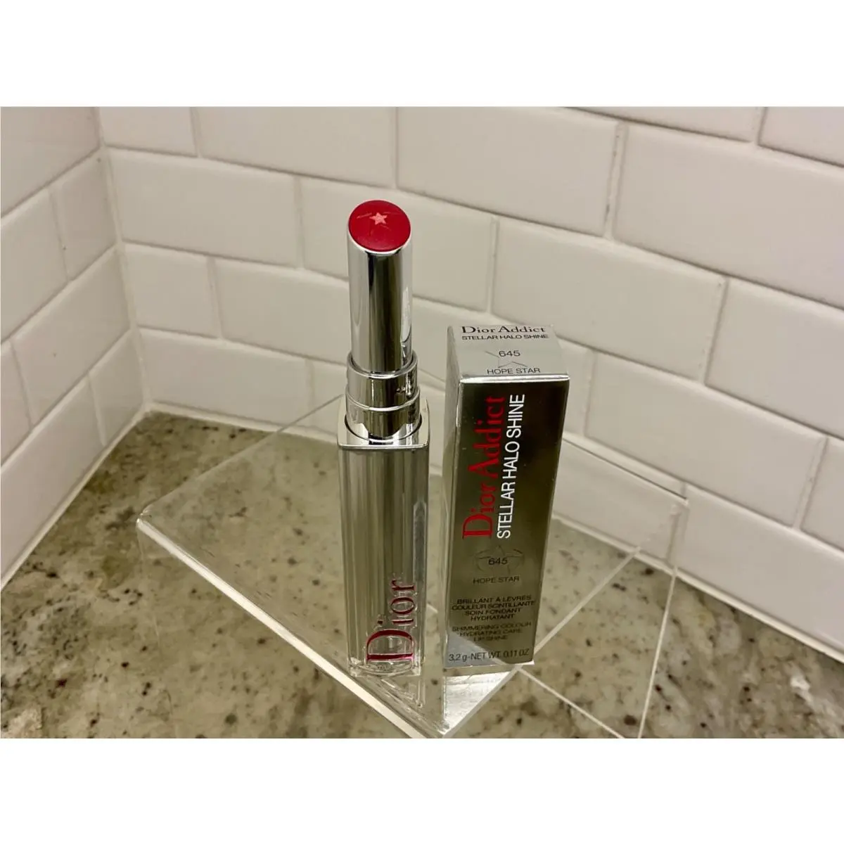 Addict Stellar Halo Shine Lipstick 645 HOPE STAR-W/BOX by Dior