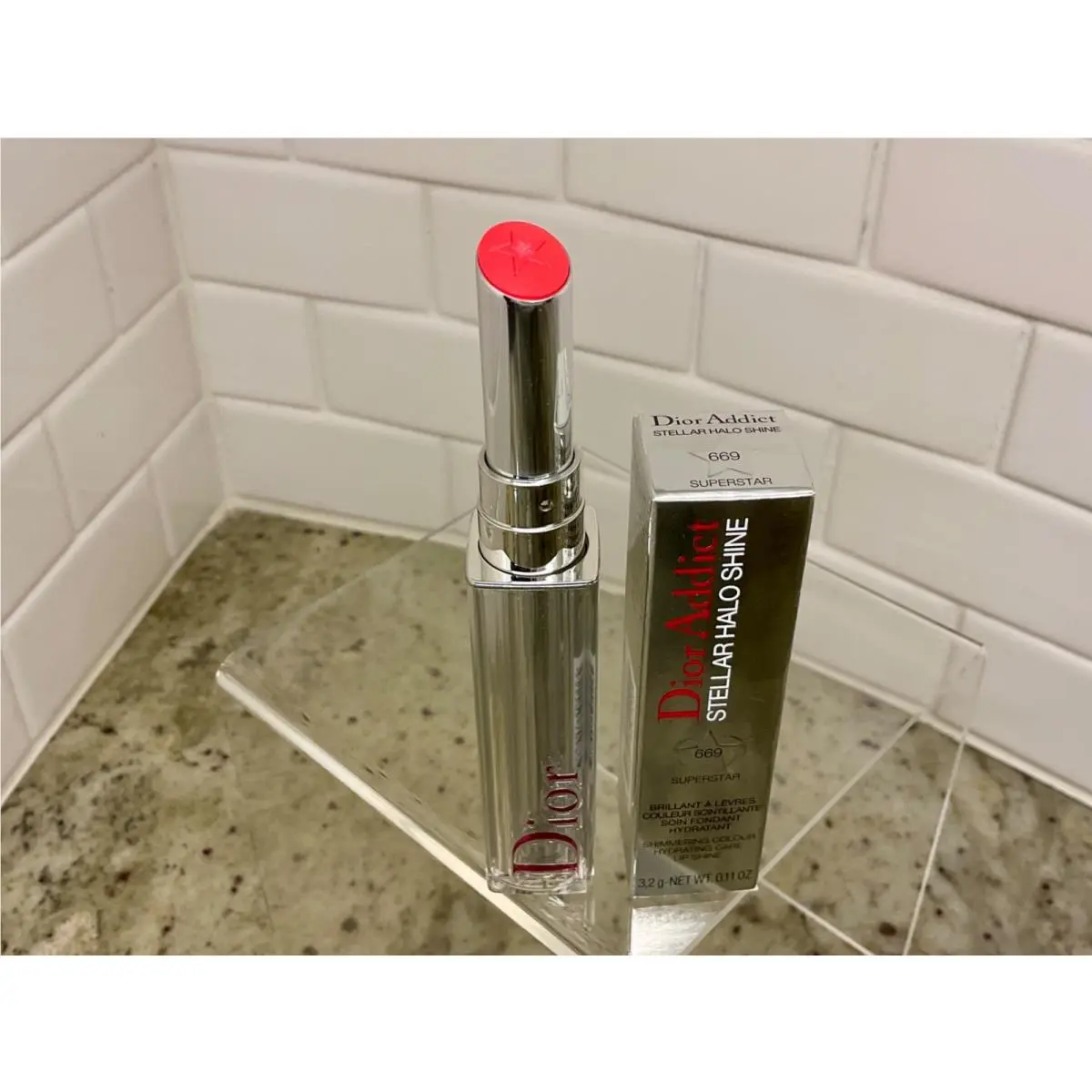 Addict Stellar Halo Shine Lipstick 669 SUPERSTAR-W/BOX by Dior