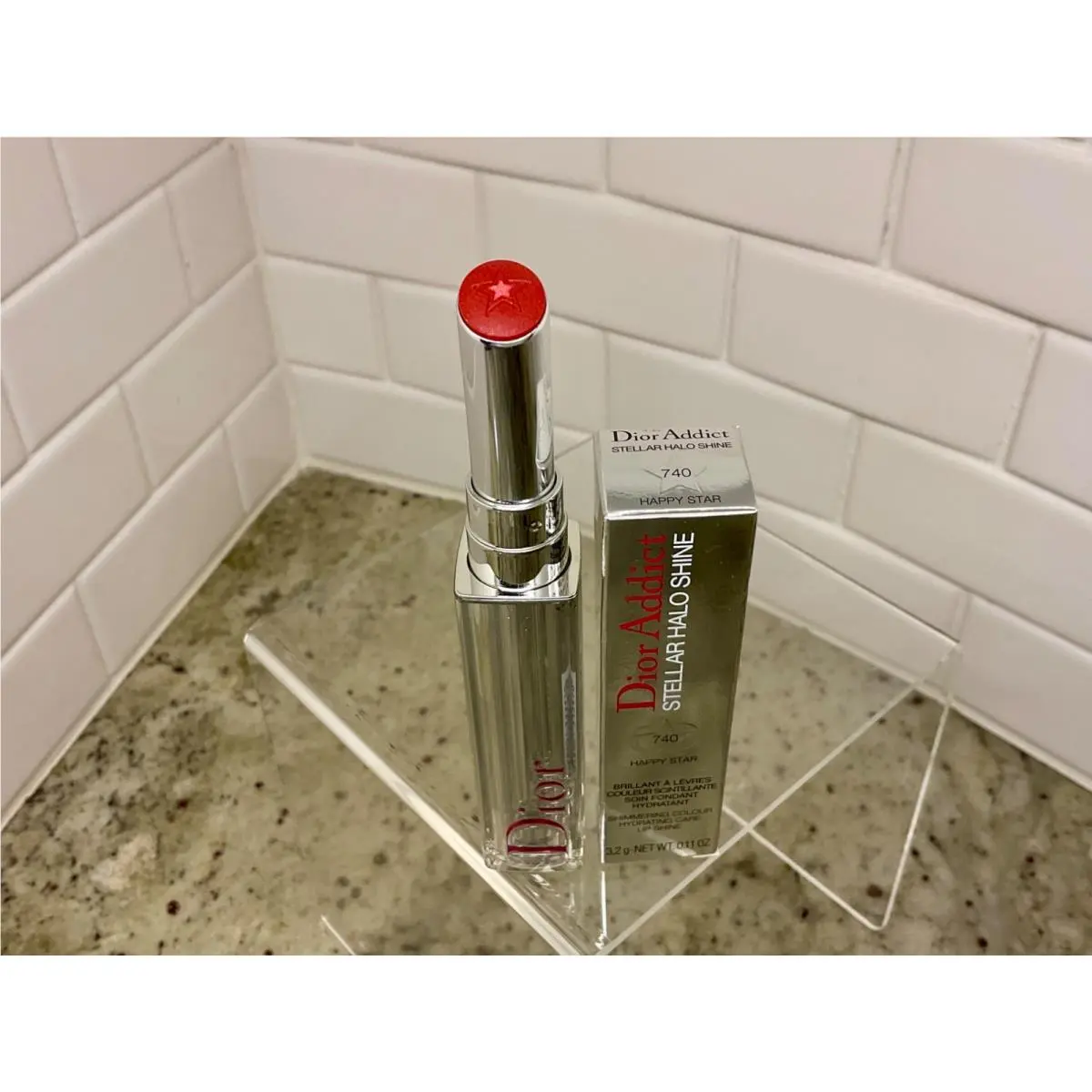 Addict Stellar Halo Shine Lipstick 740 HAPPY STAR-W/BOX by Dior