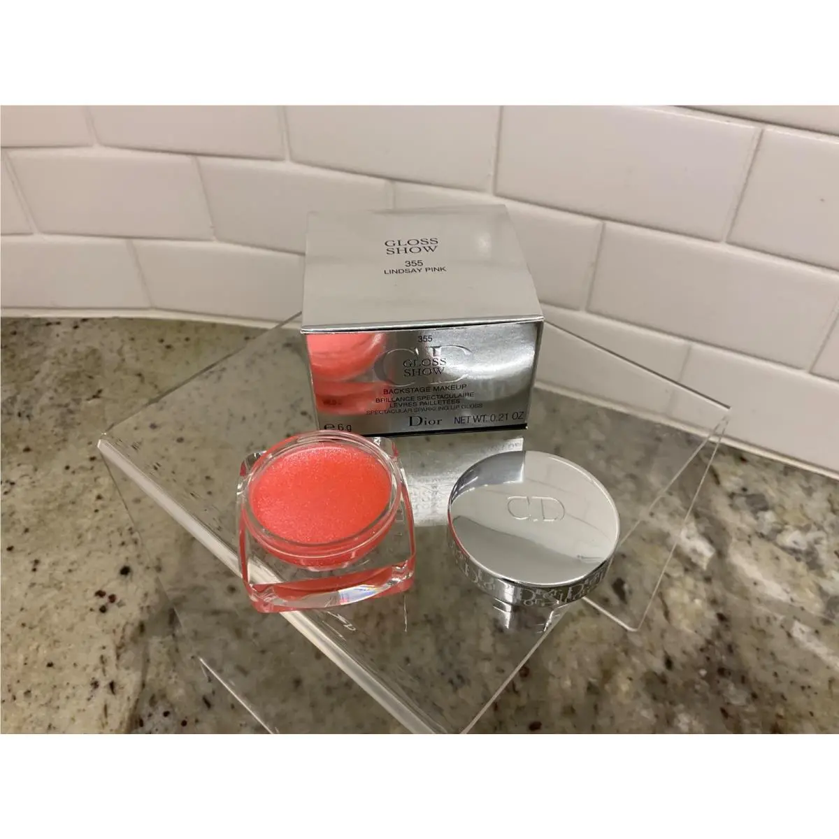 Gloss Show Spectacular Sparkling Lip Gloss 355 LINDSAY PINK-W/BOX by Dior
