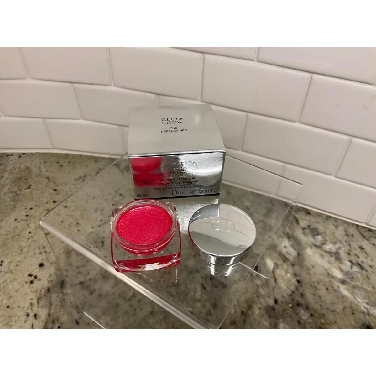 Gloss Show Spectacular Sparkling Lip Gloss 755 REBECCA RED-W/BOX by Dior