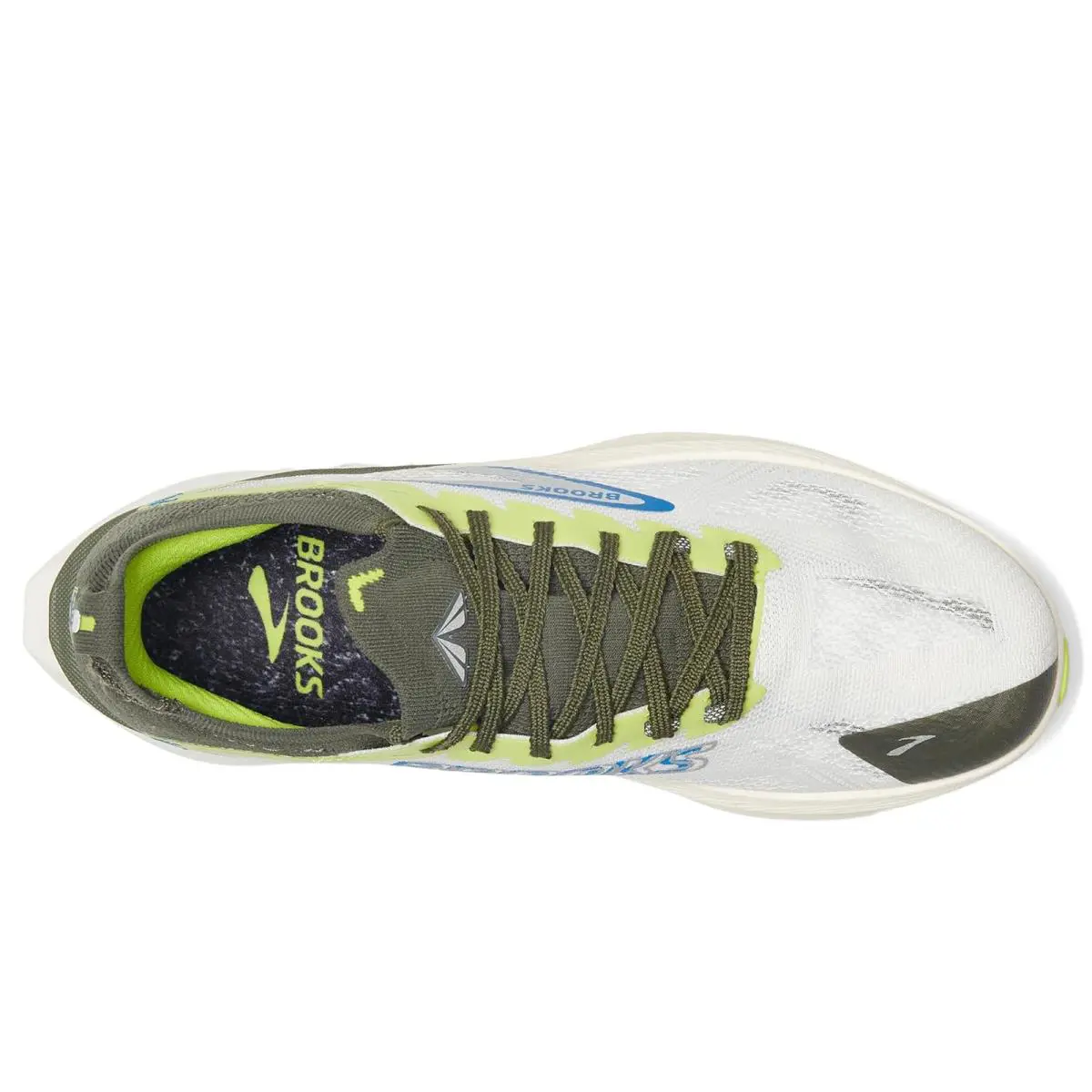Brooks shoes - Blanc/Acid Lime/Blue 0