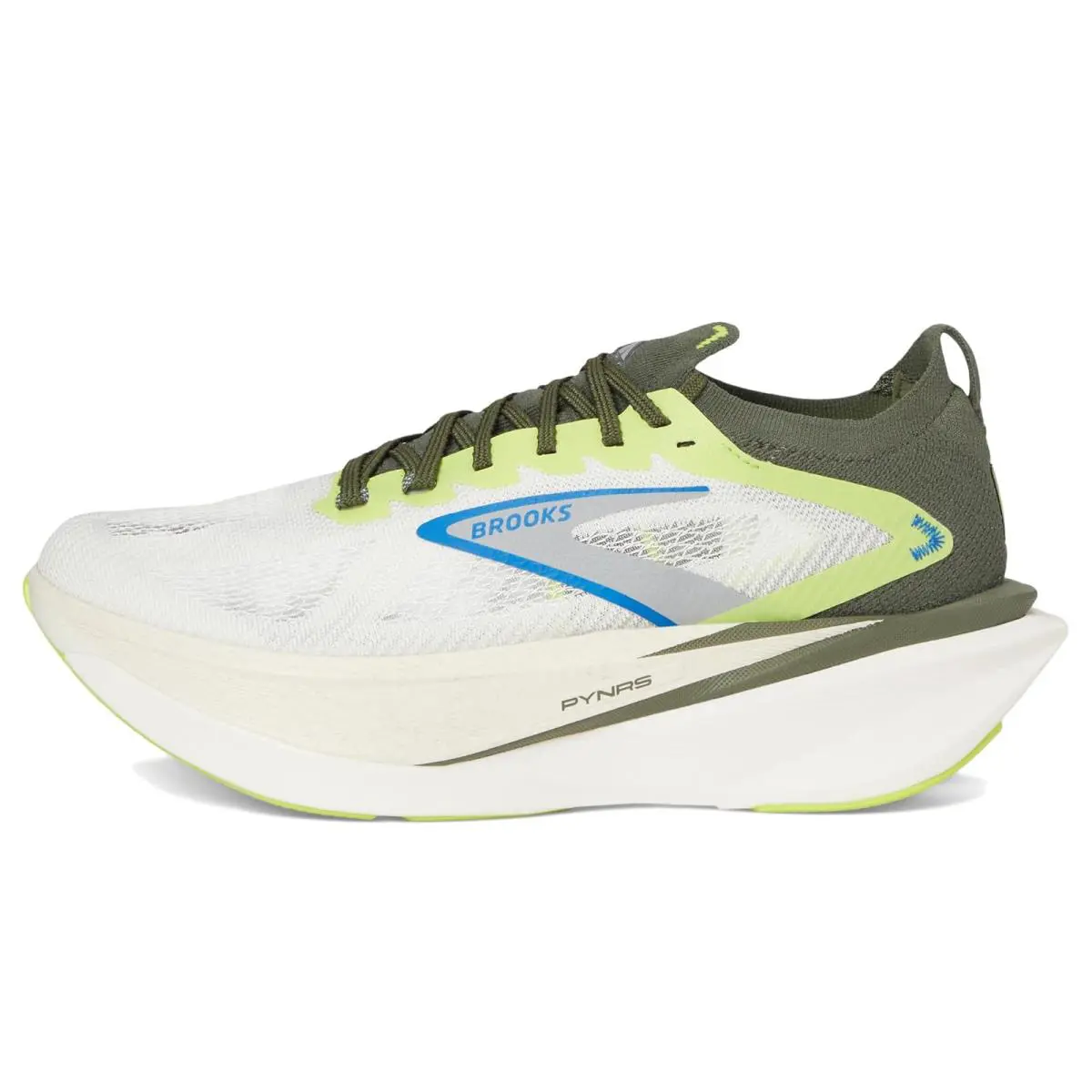 Brooks shoes - Blanc/Acid Lime/Blue 2