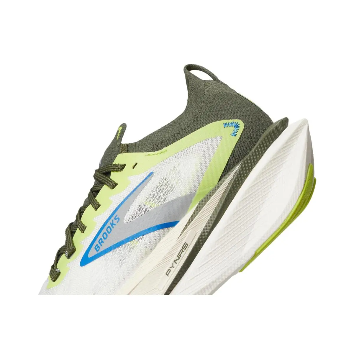Brooks shoes - Blanc/Acid Lime/Blue 4
