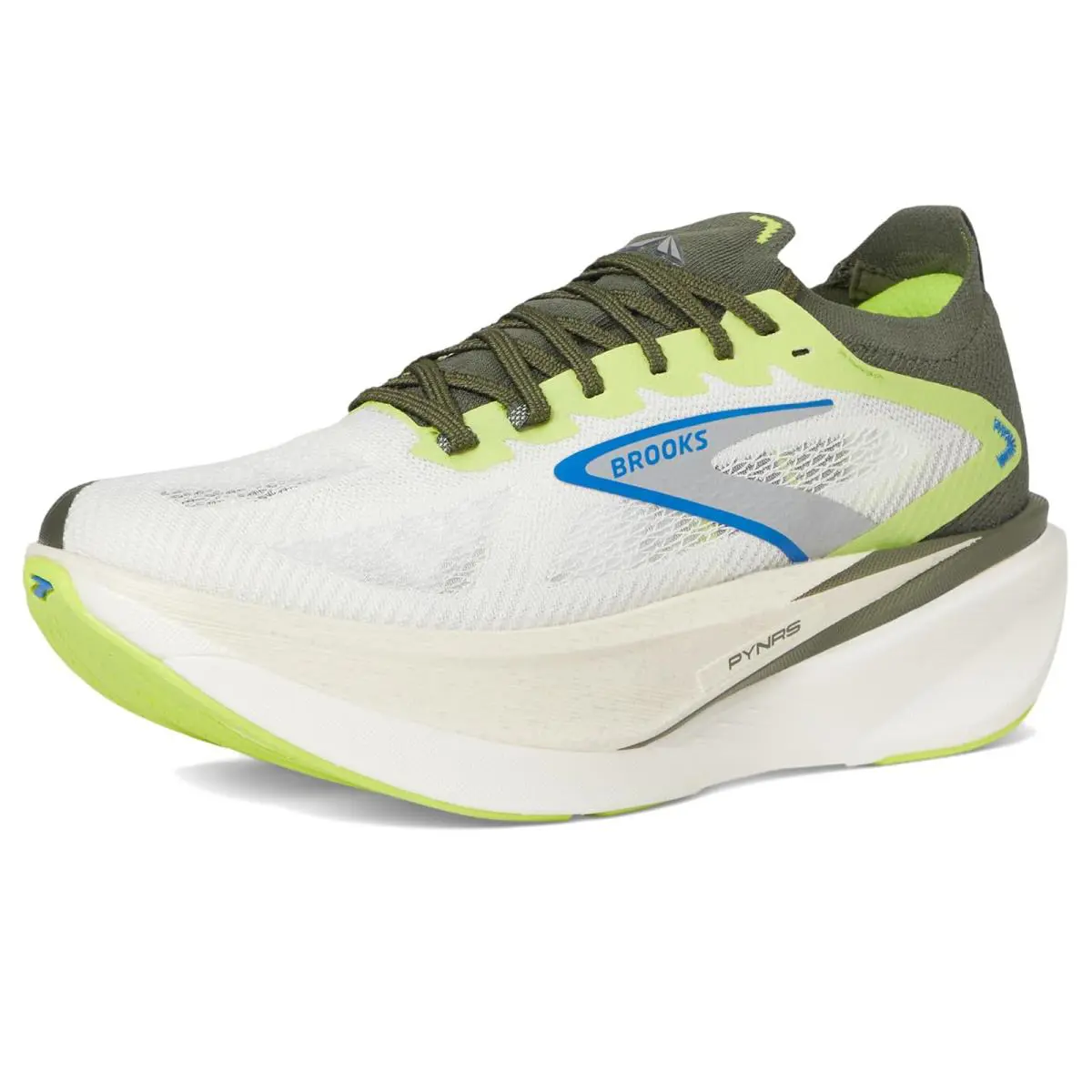 Brooks shoes - Blanc/Acid Lime/Blue 5