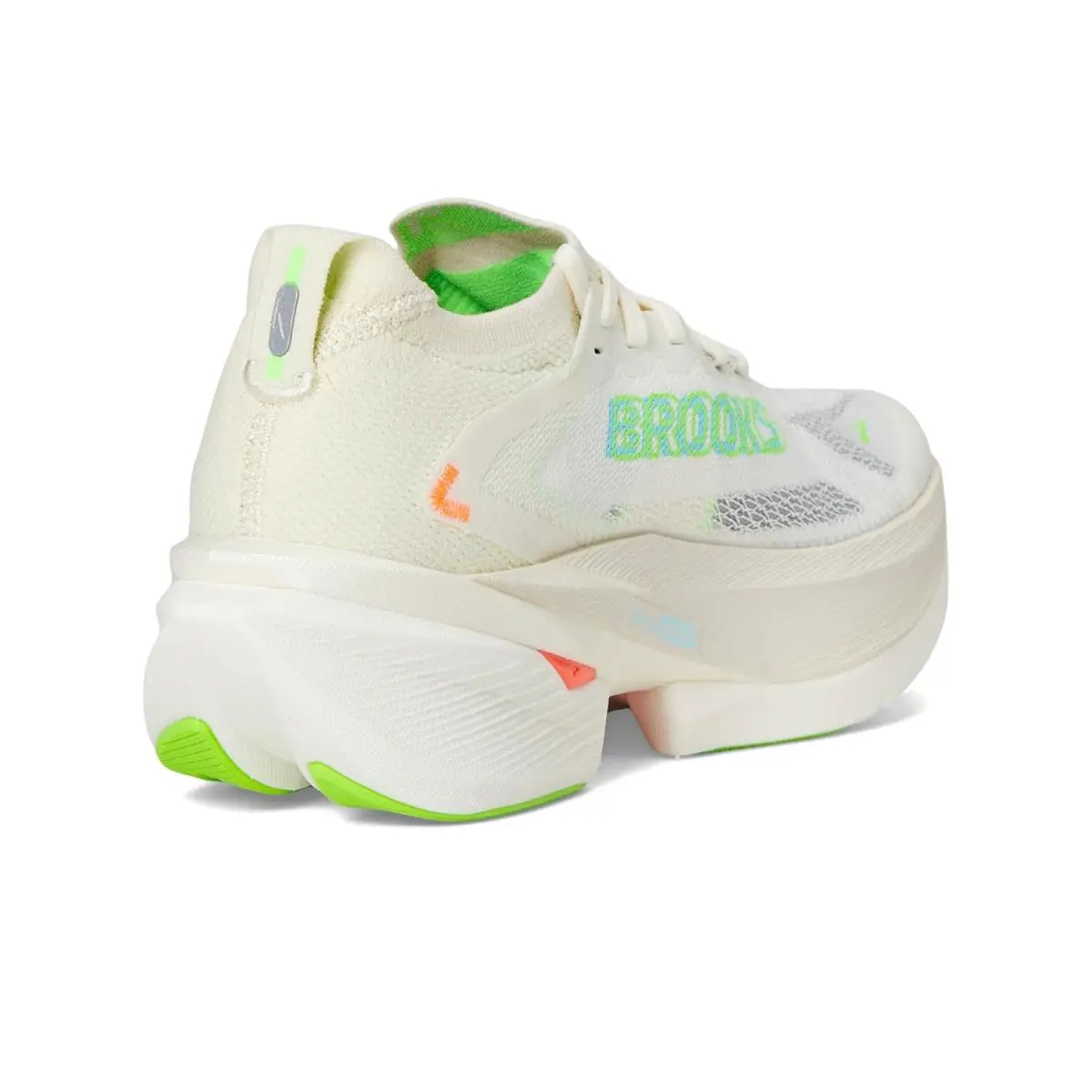 Brooks shoes - Blanc/Acid Lime/Blue 17