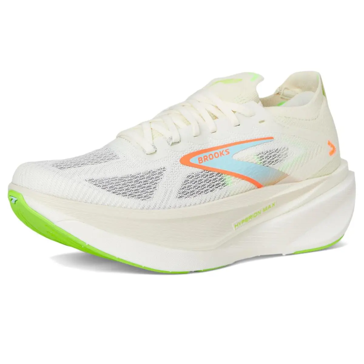 Brooks shoes - Blanc/Acid Lime/Blue 19