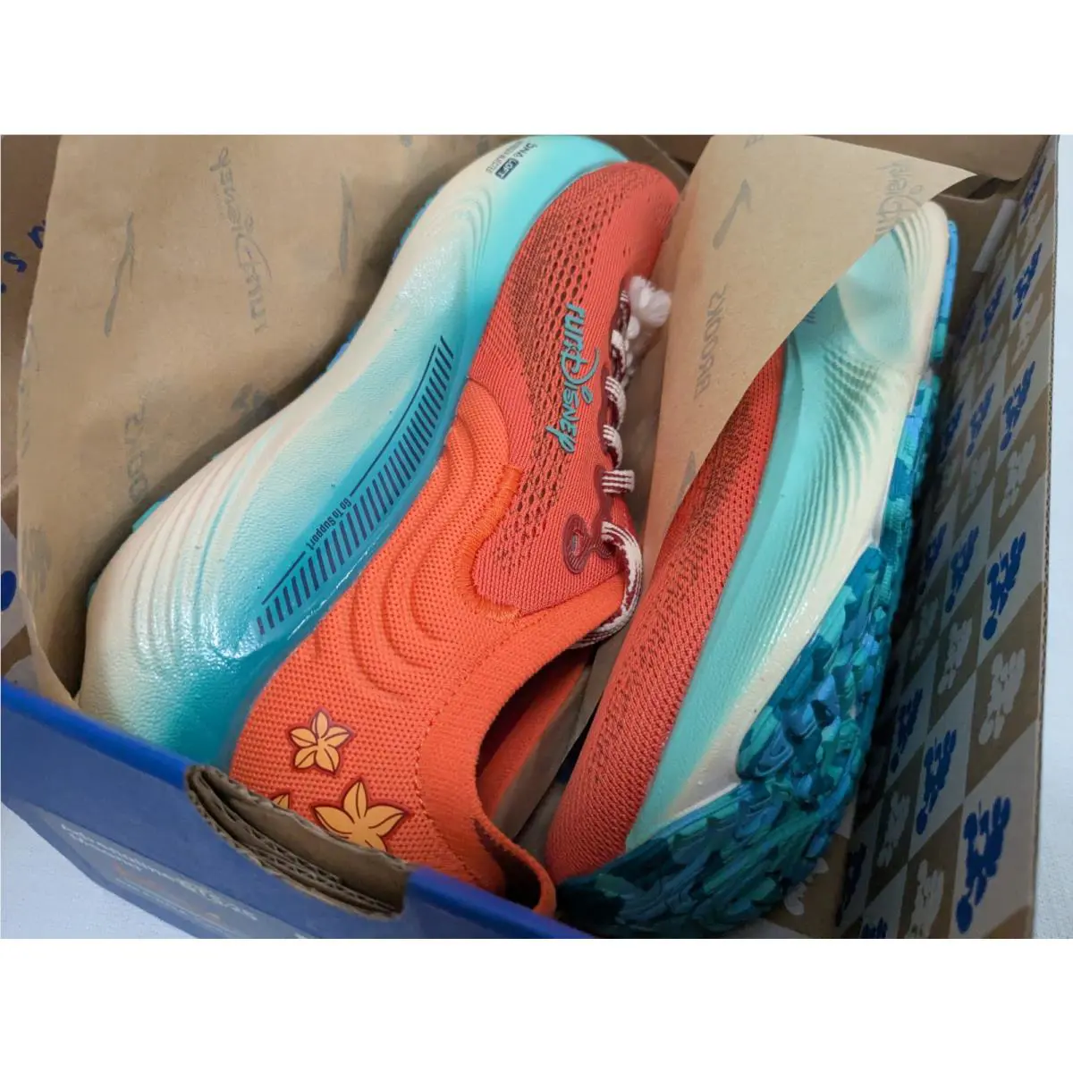 Brooks shoes - GTS 25 Moana Brooks - GTS Moana - 120548 1B 873 - Orange & Teal 3