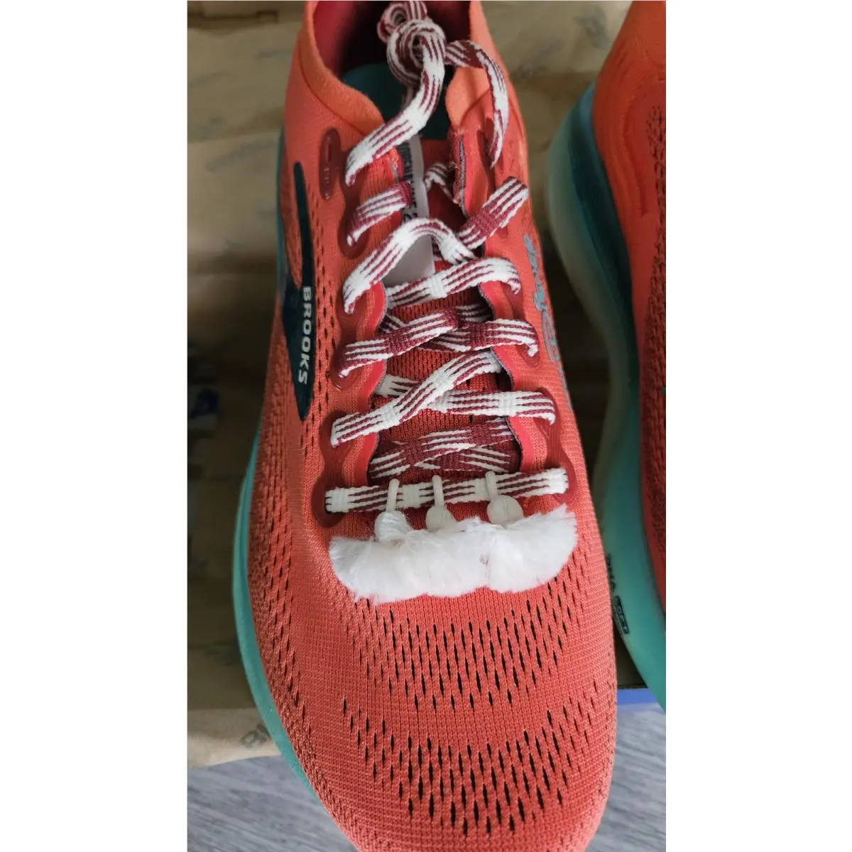 Brooks shoes - Adrenaline GTS 25 - Adrenaline GTS - 120548 1B 873 - Orange And Teal (UPC: 0195394924695) 8