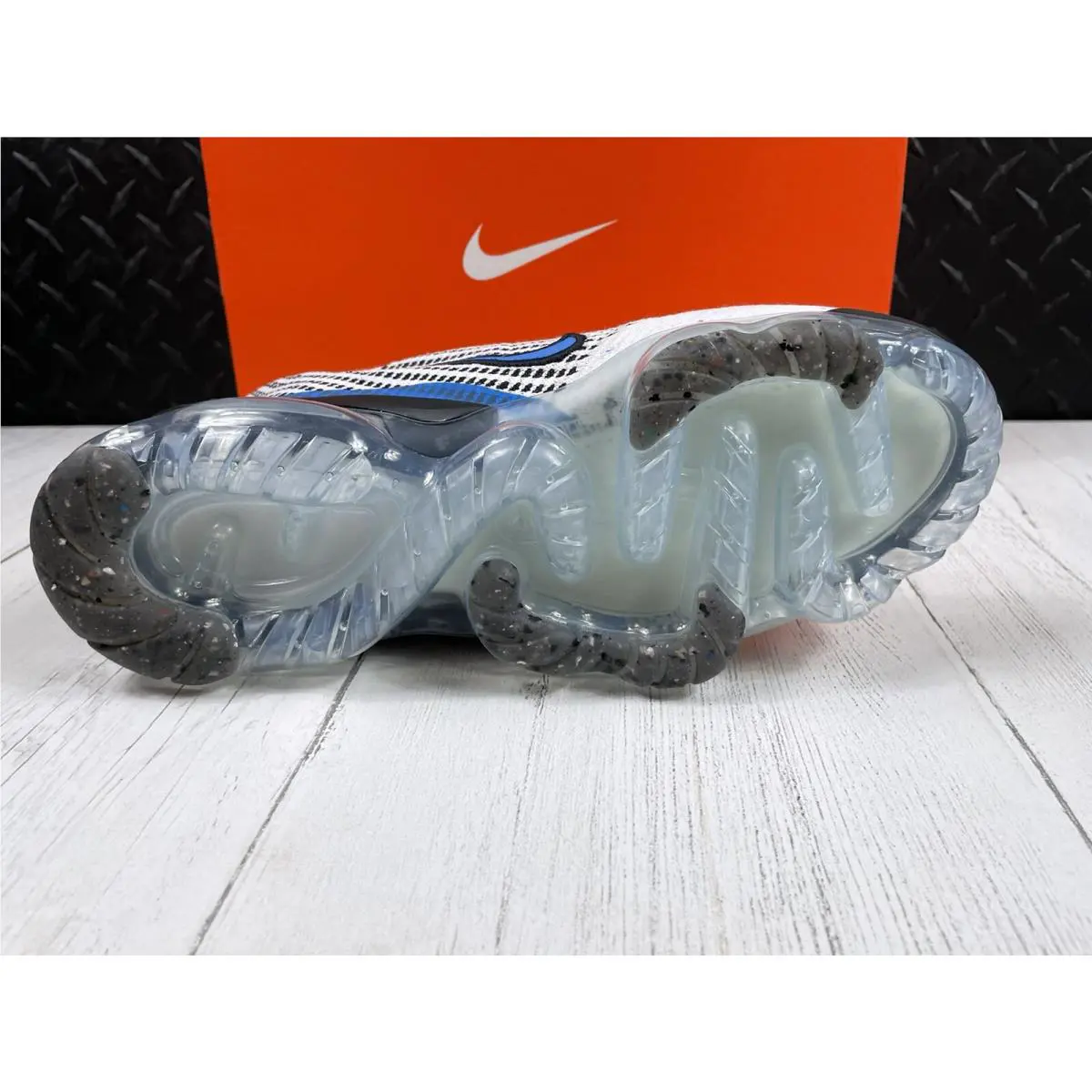 Nike shoes - Nike Air Vapormax 2021 FK (GS) - DB1550-101 - White, Photo Blue-Black, Manufacturer: 101 (UPC: 0195870307790) 9