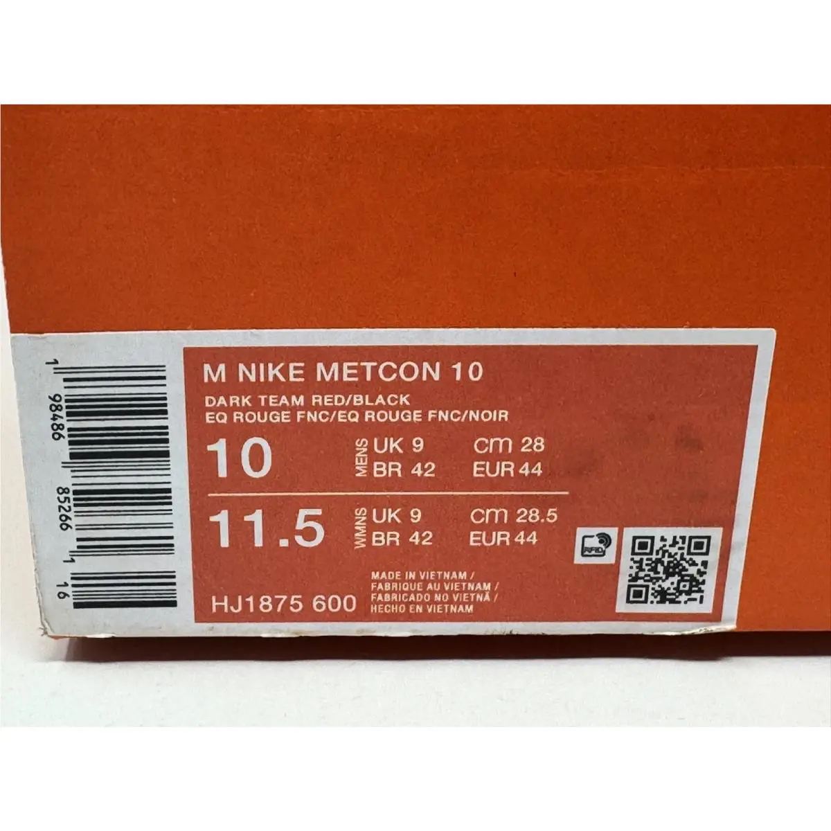 Nike shoes - Nike Metcon 10 - Metcon - Orange (UPC: 198486852661) 0