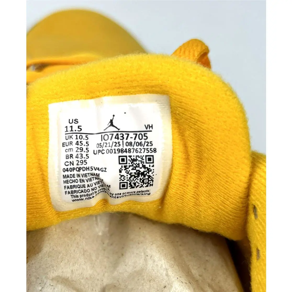 Nike shoes - Jordan MVP - MVP - IO7437-705 - Yellow (UPC: 198487627558) 4