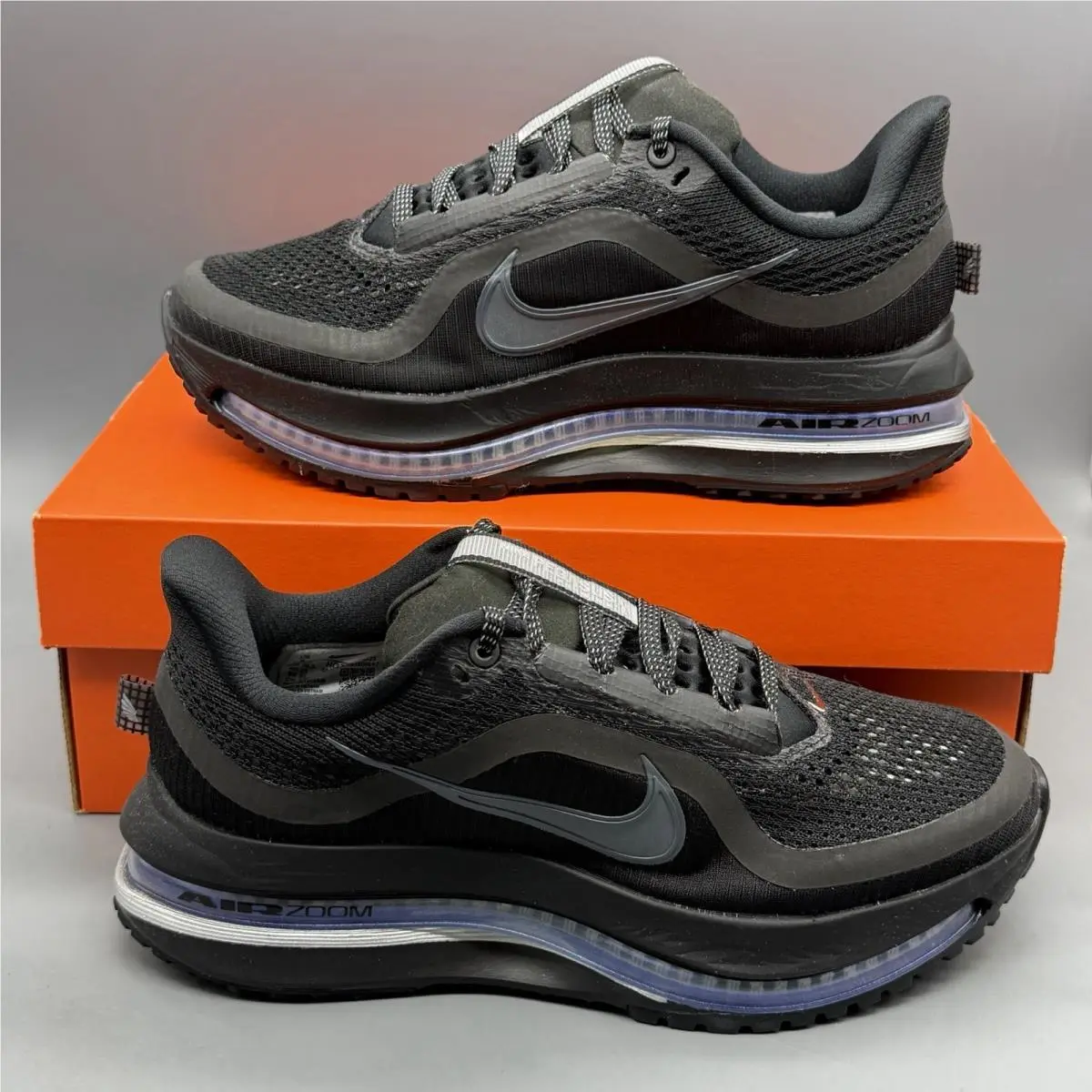 Nike Air Zoom Pegasus Premium Women’s 6 Shoes Black Metallic Silver HQ2593 004