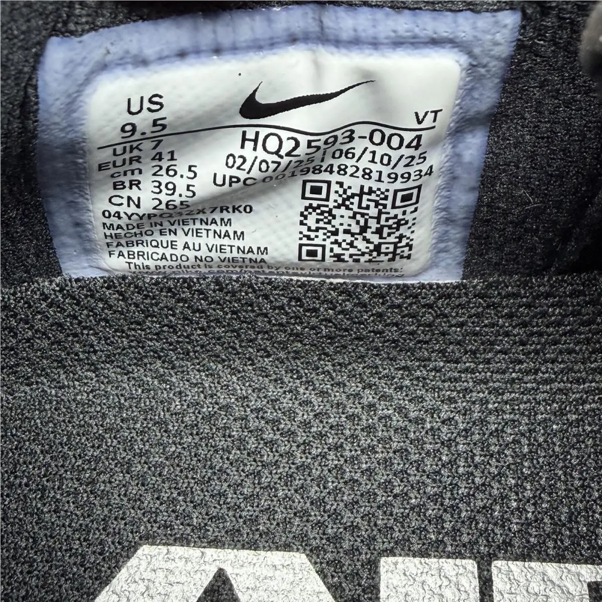Nike shoes - Nike Air Zoom Pegasus - Air Zoom Pegasus - HQ2593-004 - Black (UPC: 0198482819934) 10
