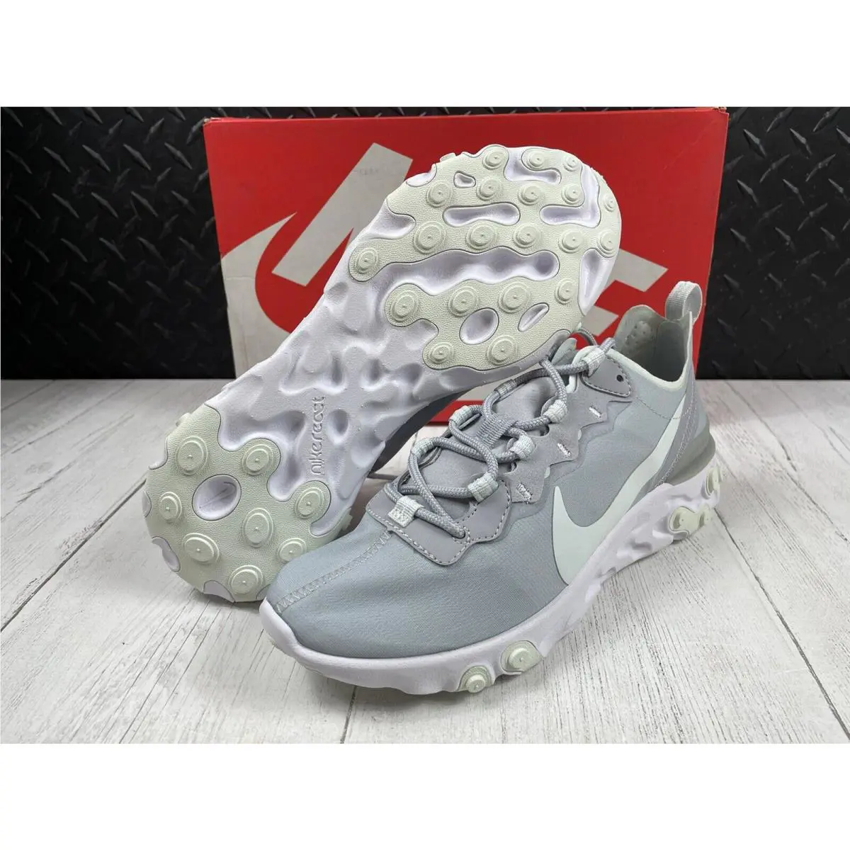 Nike shoes - Nike React Element 55 - React Element - BQ2728-005 - Gray (UPC: 0887227846631) 4