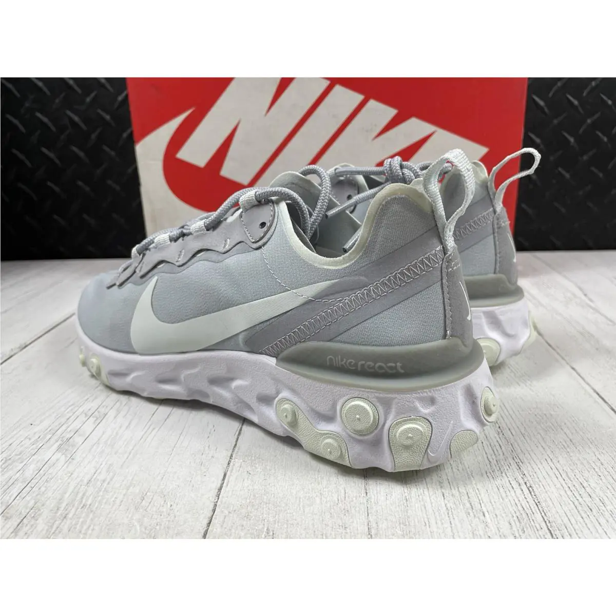 Nike shoes - Nike React Element 55 - React Element - BQ2728-005 - Gray (UPC: 0887227846631) 6
