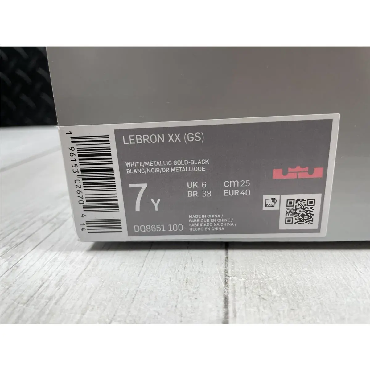 Nike shoes - Nike LeBron 20 - LeBron - DQ8651-100 - White/Metallic Gold-Black (UPC: 0196153026704) 10