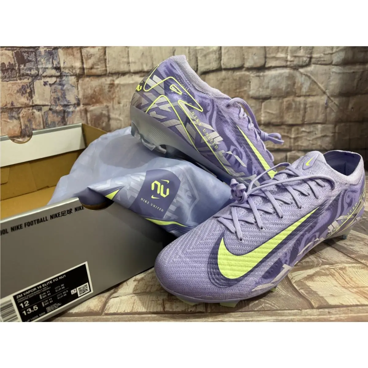 Zoom Mercurial Vapor 16 Elite FG Purple Mens Sz 12 Soccer Cleats HF1605-500 by Nike