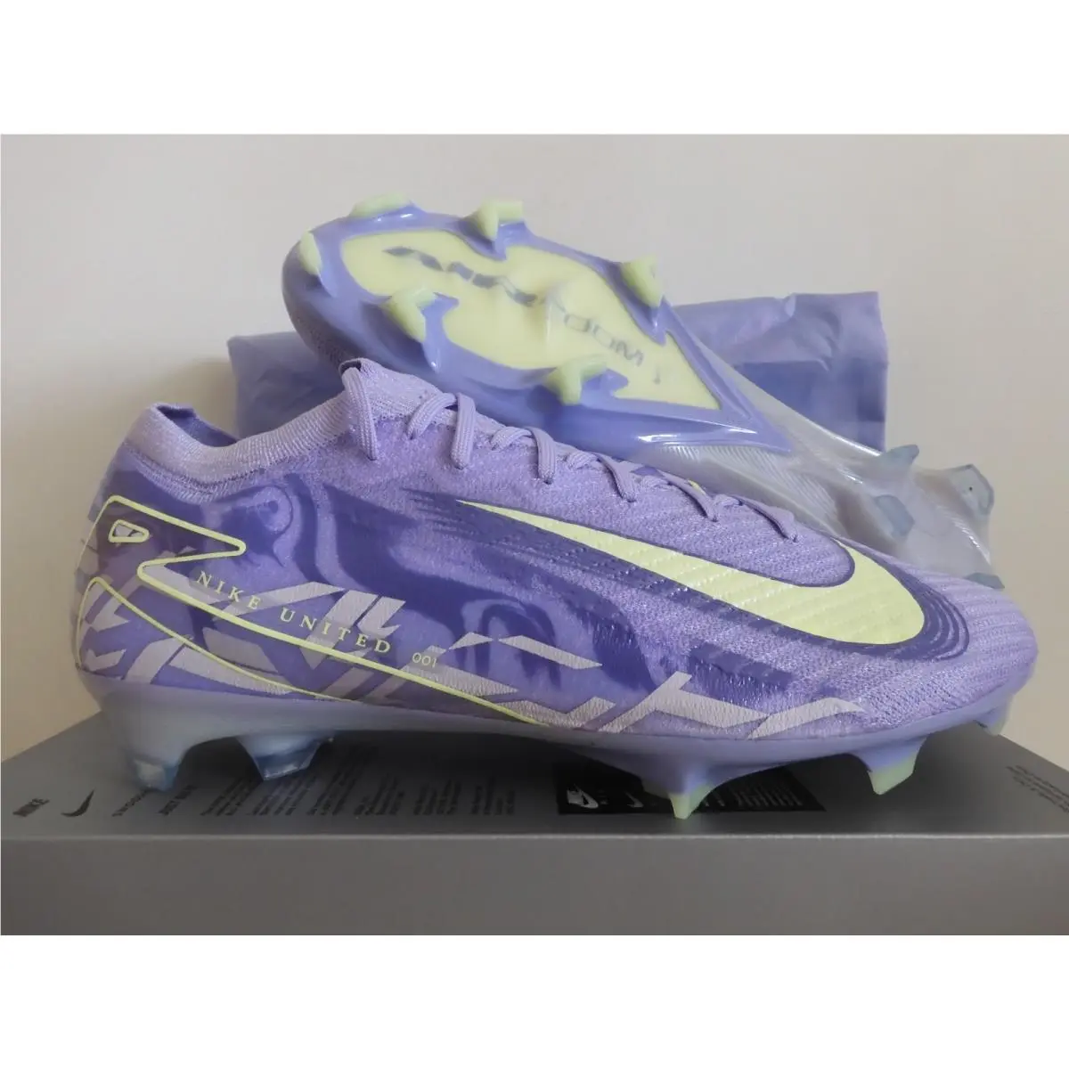 Nike Zoom Mercurial Vapor 16 Elite FG United Pack Purple Sz 12 HF1605-500