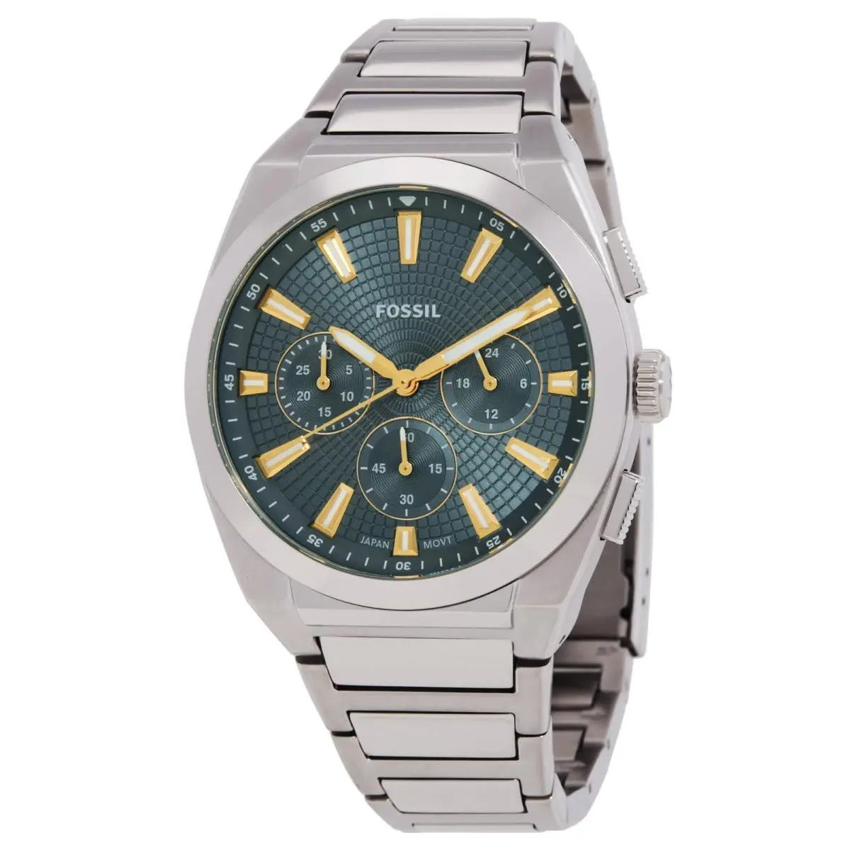 Fossil Everett Chronograph Quartz Blue Dial Men`s Watch FS6154
